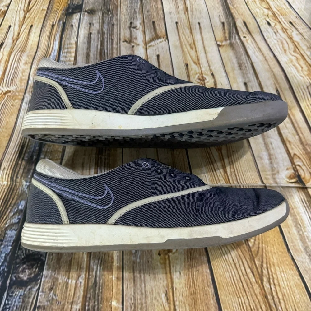 Nike Lunarlon Women’s Size 7.5 Gray Purple Golf Cleats